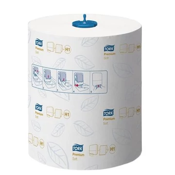 Kéztörlő tekercses Prémium Soft H1 TORK 2r.fehér 6x120m x21cm