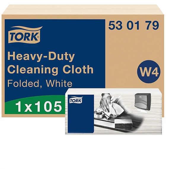 Tisztítókendő hajtogatott nagytelj. W4 TORK 1r.fehér 4x105lap 35,5x41,5