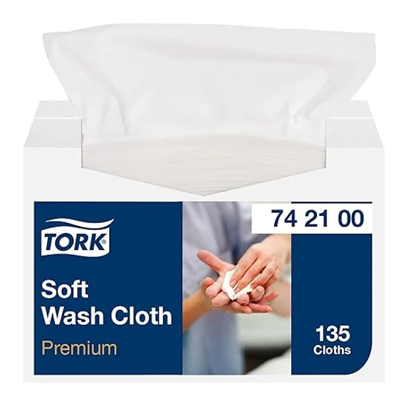 Mosdatókendő Soft TORK 1r.fehér 30x19,2cm